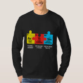 T-shirt Éléments autistes Tableau périodique Sensibilisati (Devant)