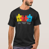 T-shirt Éléments autistes Tableau périodique Sensibilisati (Devant)