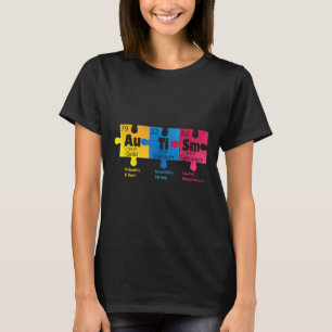 T-shirt Éléments chimiques autisme-autisme Drôle de sensib