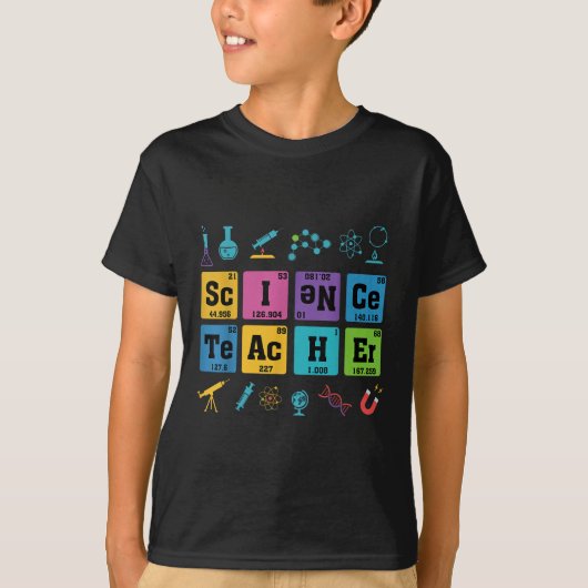 T-shirt Éléments de chimie des enseignants en sciences Tab (Devant)