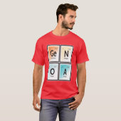 T-shirt Éléments de Gênes Ville drôle (Devant entier)
