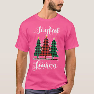 T-shirt Éléments de Noël Joyeuse saison Joyeuse Joyeuse No