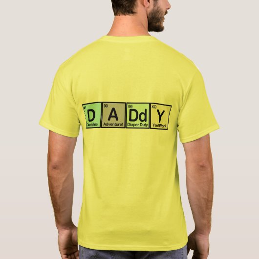 T-shirt Éléments de papa (Dos)