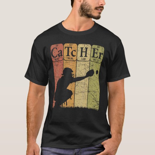T-shirt Éléments de tableau périodique de baseball Nerd Ba (Devant)