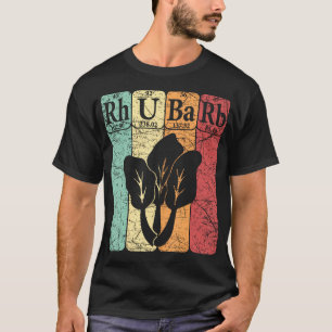 T-shirt Éléments de tableau périodique de la rhubarbe Végé