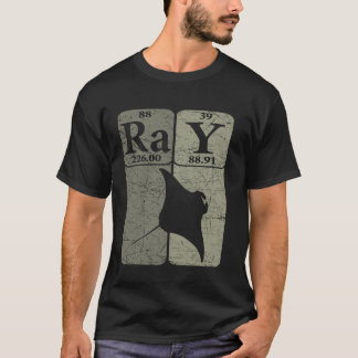 T-shirt Éléments de tableau périodique de raie manta paste