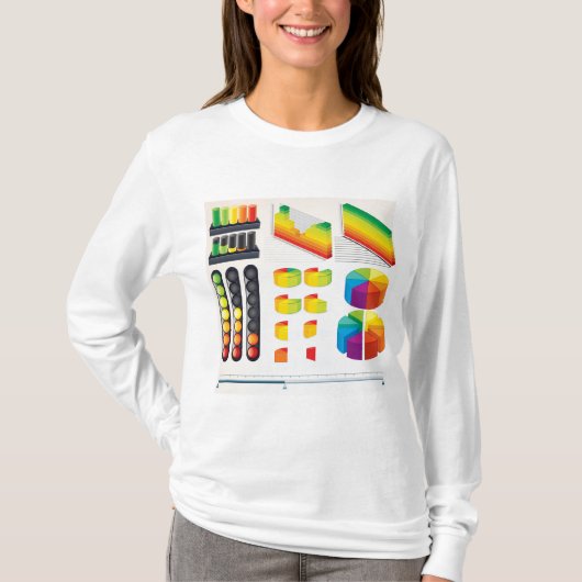 T-shirt Éléments d'infographie et visualisation de données (Devant)