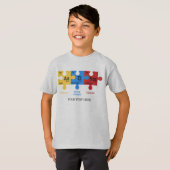 T-shirt Éléments du tableau périodique de l'autisme (Devant entier)