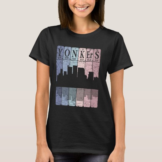 T-shirt Éléments du tableau périodique de Yonkers Yonkers (Devant)