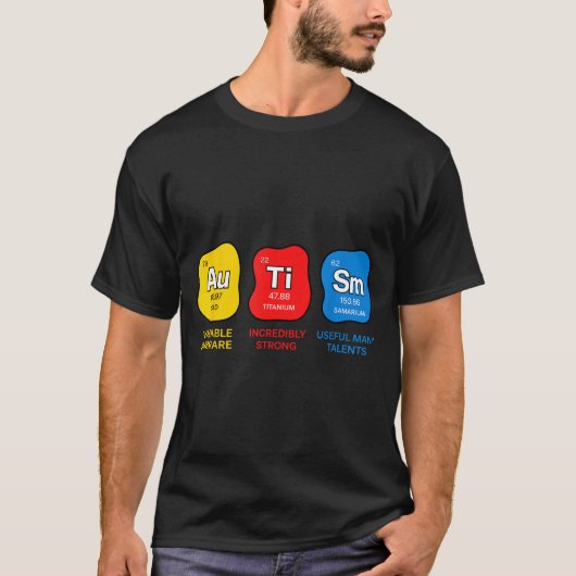 T-shirt éléments du tableau périodique des sciences de sen (Devant)