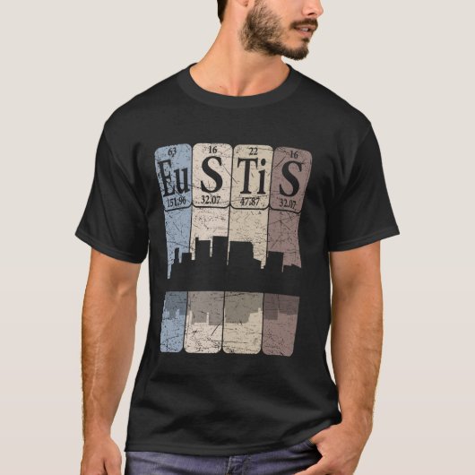 T-shirt Éléments du tableau périodique d'Eustis Eustis Flo (Devant)
