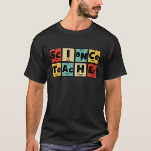 T-shirt Éléments du tableau périodique du professeur de sc