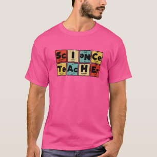 T-shirt Éléments du tableau périodique du professeur de sc