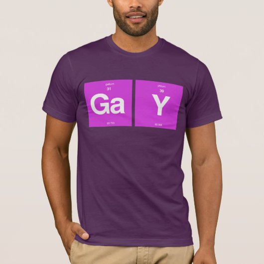 T-SHIRT ÉLÉMENTS GAYS (Devant)