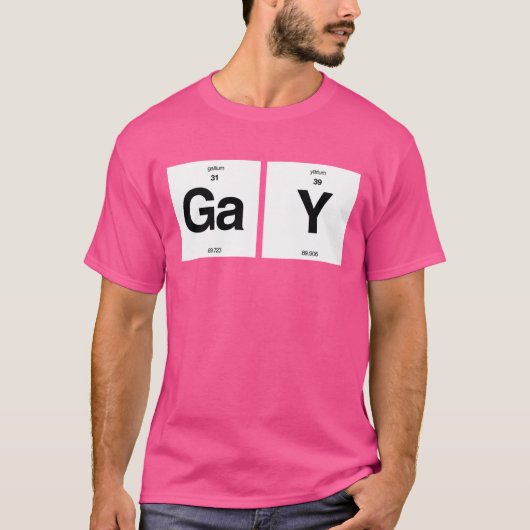T-SHIRT ÉLÉMENTS GAYS (Devant)