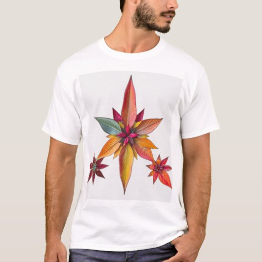 T-shirt Eléments naturels Motif étoilé (Devant)