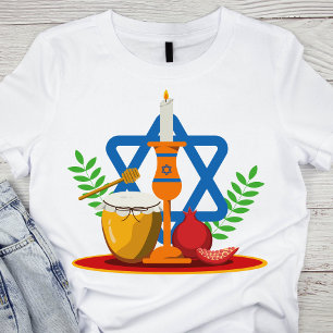 T-shirt Éléments traditionnels de Kippour Yom