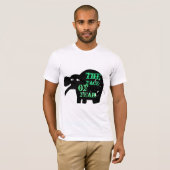T-shirt elepante, visage, de, crainte (Devant entier)