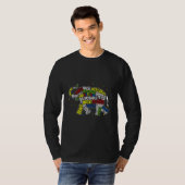 T-shirt Eléphane sensibilisation sur l'autisme (Devant entier)