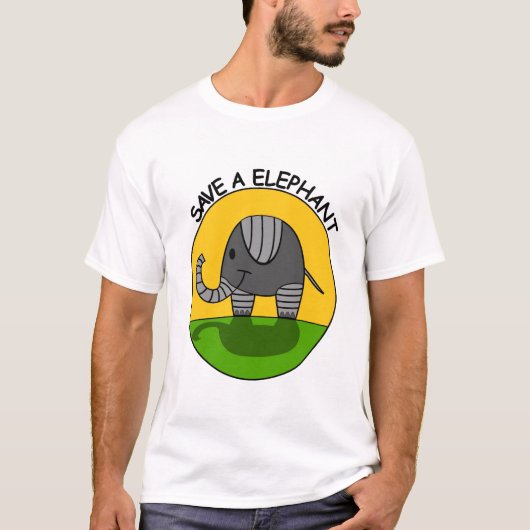 T-shirt Éléphant (Devant)