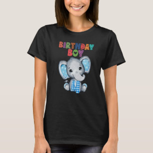 T-shirt Elephant 4e anniversaire garçon enfants 4 ans Elép