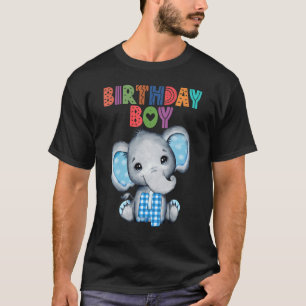 T-shirt Elephant 4e anniversaire garçon enfants 4 ans Elép