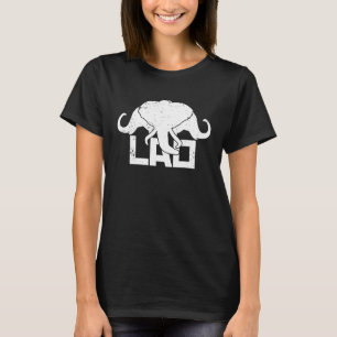 T-shirt Éléphant à 3 Têtes LAO Royaume original du Laos Dr