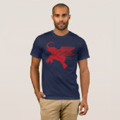T-shirt Éléphant à ailes rouges (Devant entier)