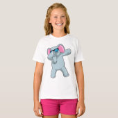 T-shirt Elephant à Hip hop Dance Dab (Devant entier)