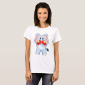 T-shirt Éléphant à la boxe avec des gants de boxe (Devant entier)