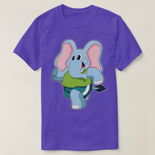 T-shirt Eléphant à la course (Design devant)