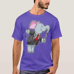 T-shirt Eléphant à la musique avec Triangle