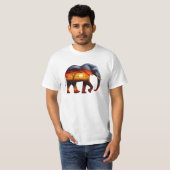 T-shirt éléphant africain (Devant entier)