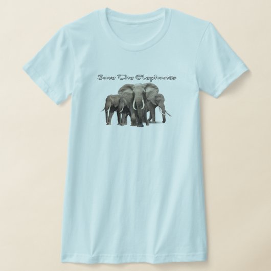 T-shirt éléphant africain (Poser)
