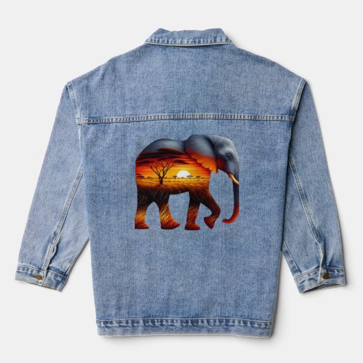 T-shirt éléphant africain (Verso)