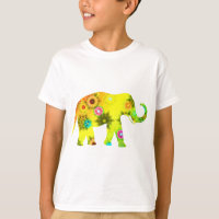Éléphant africain floral