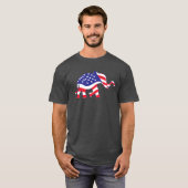 T-shirt Eléphant américain (Devant entier)