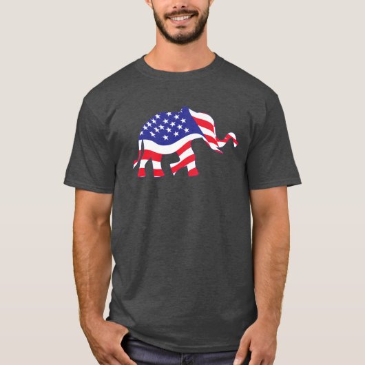 T-shirt Eléphant américain (Devant)