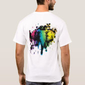 T-shirt Eléphant arc-en-ciel (Dos)