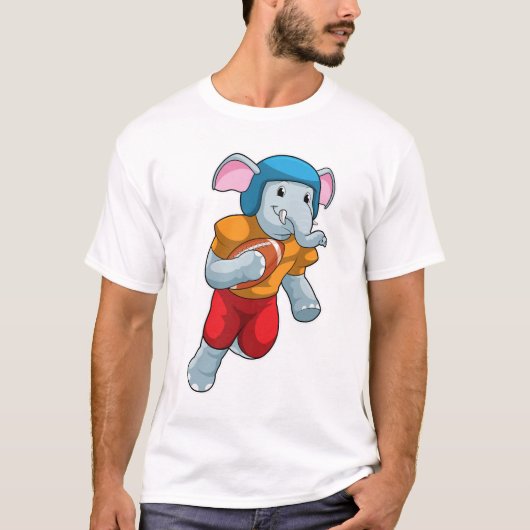 T-shirt Elephant au football (Devant)