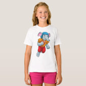 T-shirt Elephant au football (Devant entier)