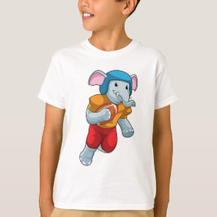 T-shirt Elephant au football