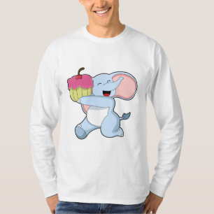 T-shirt Eléphant au gâteau