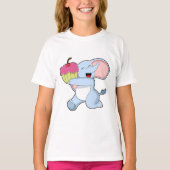 T-shirt Eléphant au gâteau (Devant)