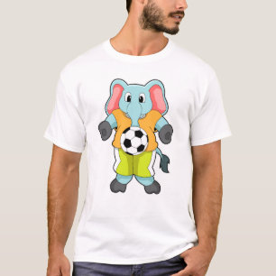 T-shirt Eléphant au sport de football