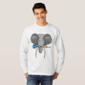 T-shirt Eléphant aux fléchettes avec fléchette (Devant entier)
