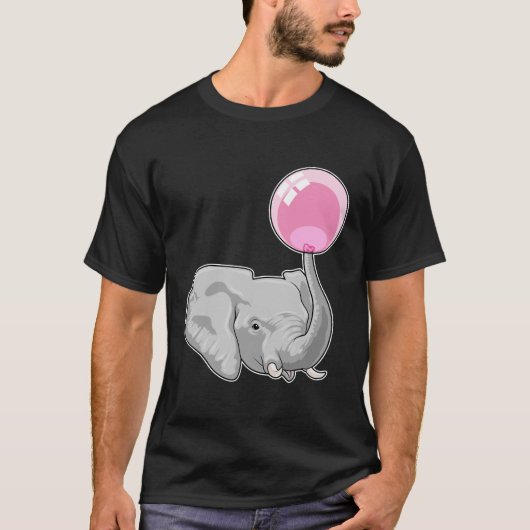 T-shirt Eléphant avec ballon (Devant)