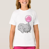 T-shirt Eléphant avec ballon (Devant)
