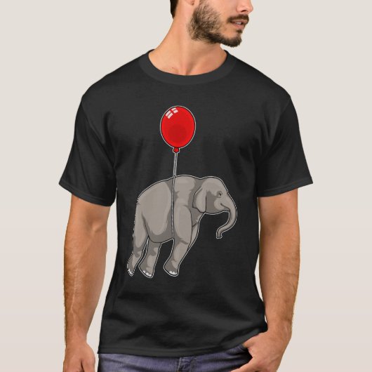T-shirt Eléphant avec ballon (Devant)