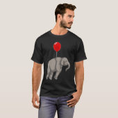 T-shirt Eléphant avec ballon (Devant entier)